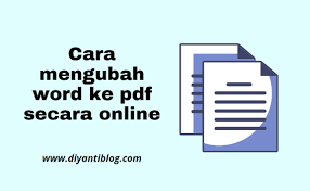Tarik dan letakkan file jpg anda di dalam kotak. Cara Mengubah Word Ke Pdf Secara Online Tanpa Aplikasi Diyanti Blog