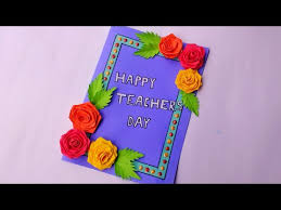 Students should appreciate their efforts by celebrating teacher's day. Teacher S Day Card Diy Handmade Teachers Day Card Making Punekar Sneha