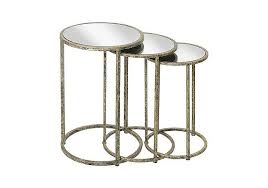Shop nesting tables and stacking tables and other modern, antique and vintage tables from the world's best furniture dealers. Edna Nest Of Tables Gold Mysmallspace Uk