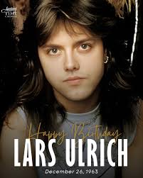Happy Birthday to Lars Ulrich! Lars Ulrich is a Danish musician and  songwriter, best known as the drummer and co-founder of the heavy metal  band Metallica, one of the most influential and