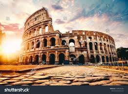 The Ancient Colosseum In Rome At Sunset Sponsored Sponsored Colosseum Ancient Sunset Rome Colosseum Rome Rome Colosseum