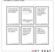 There are no posts in this subreddit. Hot Seat A Party Game For Finding Out Who Your Friends Are By Tom Rohlf Kickstarter