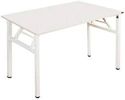 Needhome Folding Table Computer Desk 100 X 60x 75 Cm Pc Desk Office Desk Workstation For Home Office Use Writi Computer Table Folding Table Office Workstations