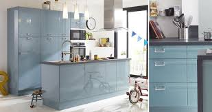 Meuble De Cuisine Bleu Delinia Crystal Meuble Cuisine Cuisine Meubles De Cuisine Bleus