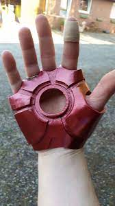 Iron man hand diy with cereal box (pdf template). Iron Man Mk6 Mk 6 Glove Hand With Repulsor By Dadave Thingiverse Iron Man Hand Iron Man Repulsor