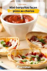 Mini Barquitas Facon Pizza Au Chorizo Recette Pizza Chorizo Chorizo Recette