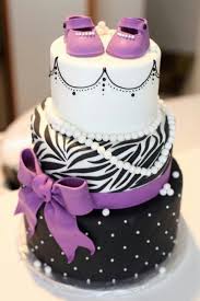 Black And White Baby Shower Cakes Purple Black And White Babyshower Cake Baby Shower Purple Baby Cake Baby Shower Cakes