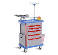 Medical Integrated Moving Computer Trolley Height Adjustable ...
