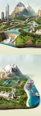 Islands Mix On Behance Future Design Cityscape Fantasy Landscape