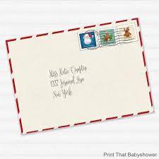 We can not have a collection of printable christmas envelopes without santa envelope black and white. Printable Envelope For Letter From Santa Or Christmas Letter Printable Download Santas Envelope By Print That Baby Shower Catch My Party