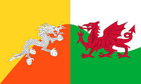 Buy the selected items together. Bhutan S Flag Has A Dragon On It As Does The Flag Of Wales Though Of Course The Welsh Dragon Is A Much More European Dragon The B Bhutan Flag Wales Flag
