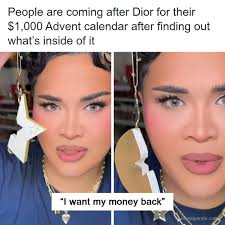 People are coming after Dior for their $1,000 advent calendar after finding  out what's inside of it (link in the comments)
