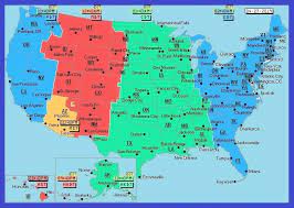 The United States Time Zone Map Large Printable Colorful State With Cities Map Whatsanswer Time Zone Map Mountain Time Zone Time Zones