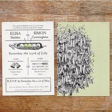 Two Peas In A Pod Wedding Invitation Unique Wedding Stationery Wedding Invitations Unique Wedding Invitations