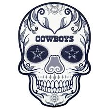Applied Icon Nfl Dallas Cowboys Outdoor Skull Graphic Small Nfos0901 The Home Depot