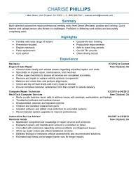 Diesel mechanic resume sample inspires you with ideas and examples of what do you put in the objective, skills, responsibilities and duties. Best Entry Level Mechanic Resume Example Livecareer
