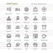 Hotel Icons Outline Hotel Icon Travel Icon