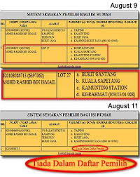 1) semakan daftar pemilih / lokasi pengundian 2) semakan pemilih isi rumah adalah diharapkan aplikasi ini dapat membantu anda dengan memudahkan semakan daftar pemilih. Malaysiakini Pengundi Klon Dikeluarkan Tetapi Masih Ada Persoalan