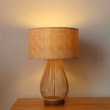 Japanese Vintage Table Lamp Creative Bamboo Desk Lamp Cozy Tearoom Study Room Lighting Vintage Table Lamp Table Lamp Lamp