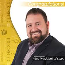 Excited to share my promotion to Vice President of Sales at MooreCo. Ready  to take