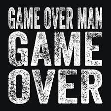 Game Over Man T Shirt Textual Tees Quote Texttshirt Quotetshirt Texttee Text Game Over Man Text Tee T Shirts With Sayings