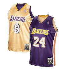 Free delivery and returns on ebay plus items for plus members. Men S Los Angeles Lakers Kobe Bryant Mitchell Ness Gold Purple Authentic Reversible Jersey
