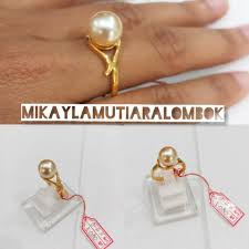 Karat adalah sistem pengukuran tingkat kemurnian emas. Cincin Mutiara Laut Grade Aa Emas 22 Karat By Mikayla Mutiara Lombok Shopee Indonesia