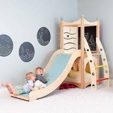Cedarworks Indoor Play Sets Climbers And Indoor Slides Can Be Custom Designed For Your Playroom Or Child S Bedroo Toddler Playroom Indoor Playset Play Houses