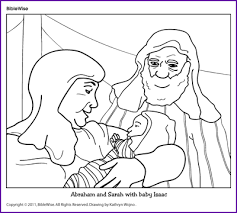 Abraham and sarah printable coloring pages are a fun way for kids of all ages to develop creativity, focus, motor skills and color recognition. Coloring Abraham And Sarah With Baby Isaac Kids Korner Biblewise