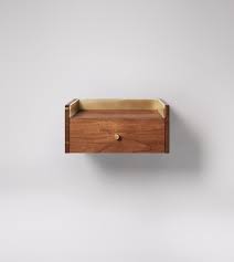 It's an incredibly comfortable bed with handy drawers underneath. Fresco Scandi Style Wall Mounted Bedside Table In Acacia Brass Swoon