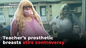 Canadian Teacher Wearing Large Prosthetic Breasts Stirs Controversy