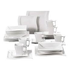 Maybe you would like to learn more about one of these? Malacasa Serie Flora 56pcs Vaisselle Porcelaine Blanc Creme Service De Table Complet Avec 6 Bols 6 Tasses 6 Soucoupes 12 Assiettes A Dessert 12 Assiettes Creuses 12 Assiettes Plates Et 2 Plat
