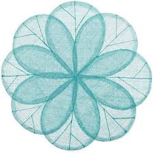 Deborah Rhodes Sinamay Flower Placemat 20 Liked On Polyvore Featuring Home Kitchen Dining Table Linens Turquo Flower Placemats Placemats Table Linens