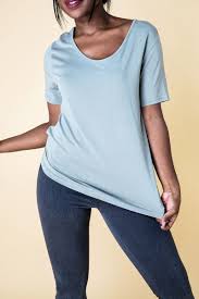Download Premium Image Of Woman Wearing A Blue T Shirt 2291767 In 2020 Women Wear How To Wear Women