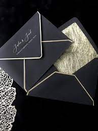 Black Acrylic Gold Wedding Invitation Clear Perspex Double Etsy Wedding Invitations Gold Wedding Invitations Printing Wedding Invitations