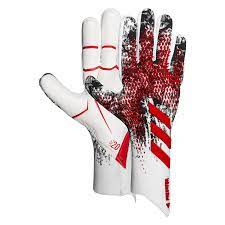 Available with next day delivery. Adidas Goalkeeper Gloves Predator 20 Pro Manuel Neuer White Black Action Red Www Unisportstore Com