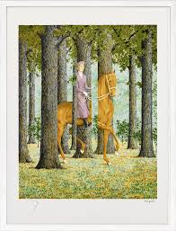 René le blanc, die in werkelijkheid rené de wit heet, neemt haar dat niet in dank af. Rene Magritte Painting Le Blanc Seing 2004 Ars Mundi