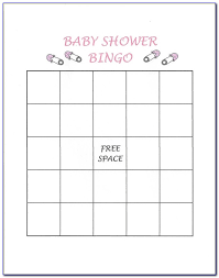 Each time you open one of yours, guests must cross it out on their card. Baby Shower Bingo Card Template Vincegray2014