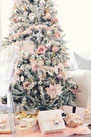Tired Of Red And Green Try A Fresh Christmas Color Scheme This Year Pink Christmas Decorations Shabby Chic Christmas Tree Pink Christmas