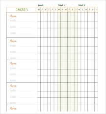 22 Chore Chart Template Free Pdf Excel Word Formats