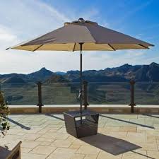 Rst Outdoor Espresso Rattan 22 In X 28 In Patio Side Table With Umbrella Stand Op Peust E At The Hom Patio Umbrella Stand Patio Umbrella Patio Table Umbrella