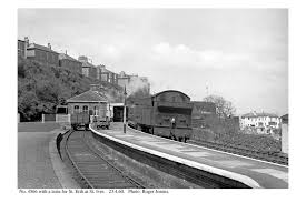 St Ives 4566 Train For St Erth 23 4 60 Old Steam Train St Ives Cornwall Old Photos