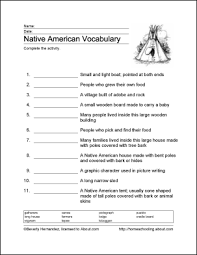 Learn About Native Americans Of North America With Free Printables Native American Vocabulary Native American Lessons Native American Studies