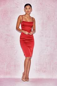 Clothing Dresses Bodycon Dresses 39 Mareena 39 House Of Cb Be Obsessed Brit Designed Ba Red Dresses Classy Red Satin Dress Lace Back Dresses