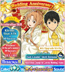 Wedding Anniversary 6 Sao Md Asuna Art Sword Art Online