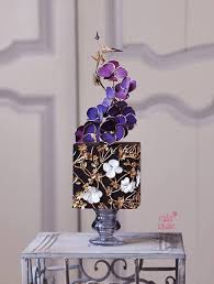 Gateau Bijou Les Pensees Par Mila Iquise Sugar Paris 2018 Elegant Cakes Wohnzimmer Wohnideen Dekoration Hausdek Cake Decorating Floral Cake Painted Cakes