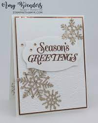 Christmas Cards 2021 Stampin Up Stampin Up Merry Snowflakes Christmas Card With Video Tutorial Stamp With Amy K