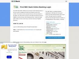 Nbc bank login official website login for aug 2021. First Nbc Bank Login Geeksforjobs