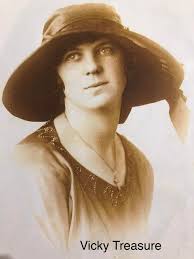Victoria Hinck (born 1855) & her granddaughter Anny Holt at Big Bar Creek  circa 1920. Victoria had given up title to the river ranch in 1913 and  lived with her son Henry