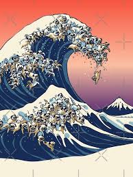 Please contact us if you want to publish a wave iphone wallpaper on. The Great Wave Of Pug Throw Pillow By Huebucket Wave Art Japanese Art Waves Wallpaper
